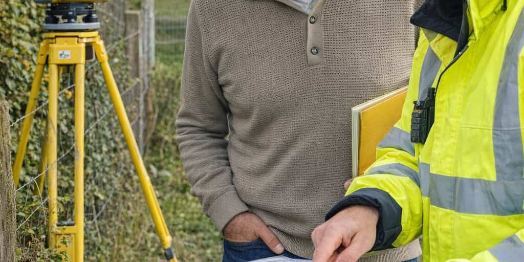 moi avec un géomètre